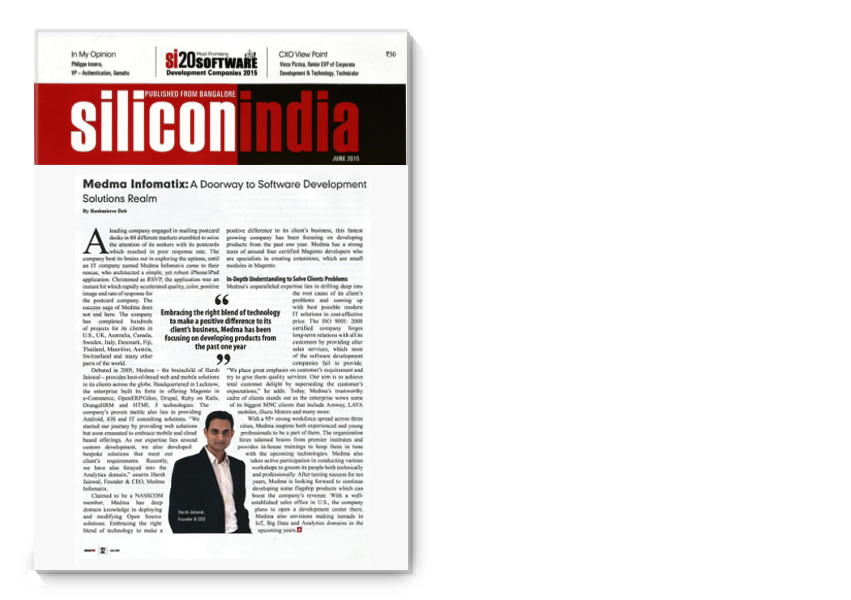 Silicon India coverage